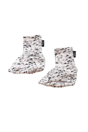 Baby's Ribbed Slippers Feathers