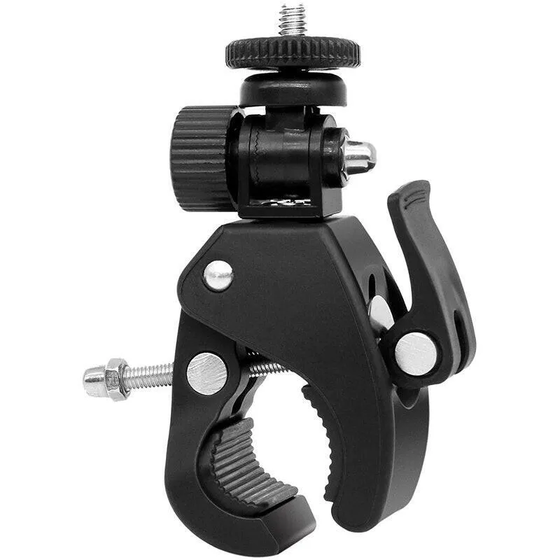 Bicycle Handlebar Flashlight Clip Holder Riding Handlebar Universal 360 Degree Rotating Bike LED Torch Mount Clamp Grip Bracket