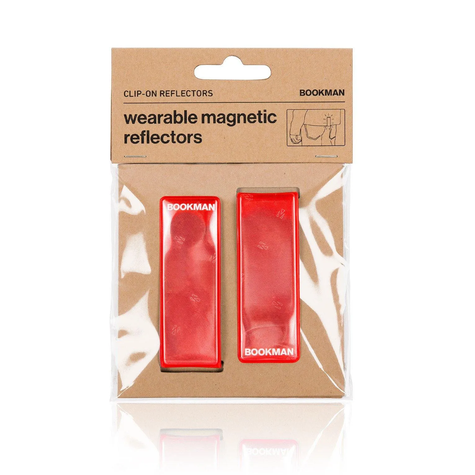 Bookman Clip-on Reflector - Red
