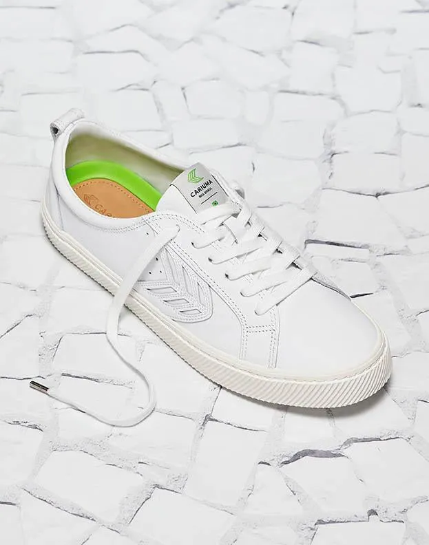 CATIBA Low Off White Leather Sneaker Women