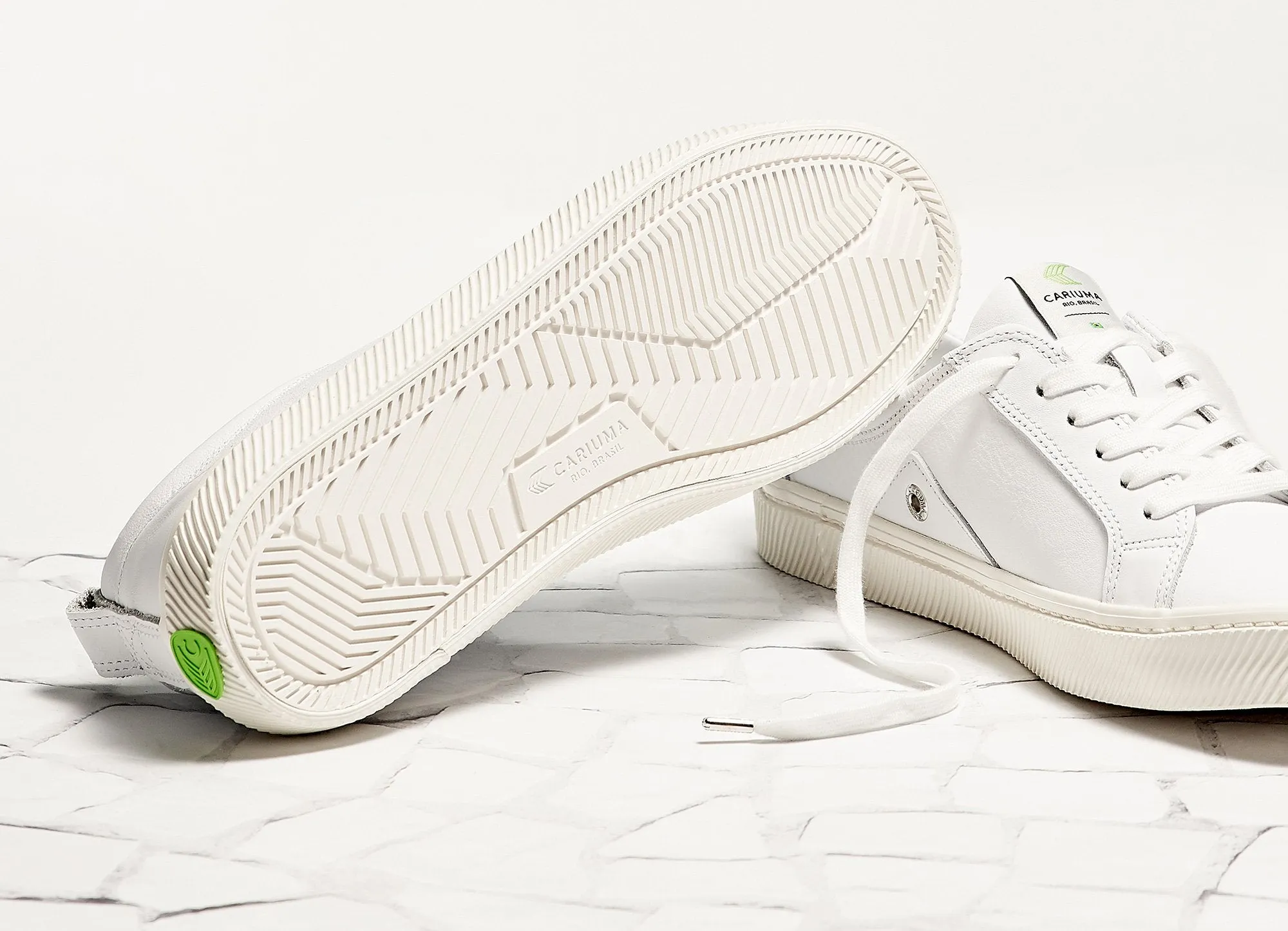 CATIBA Low Off White Leather Sneaker Women