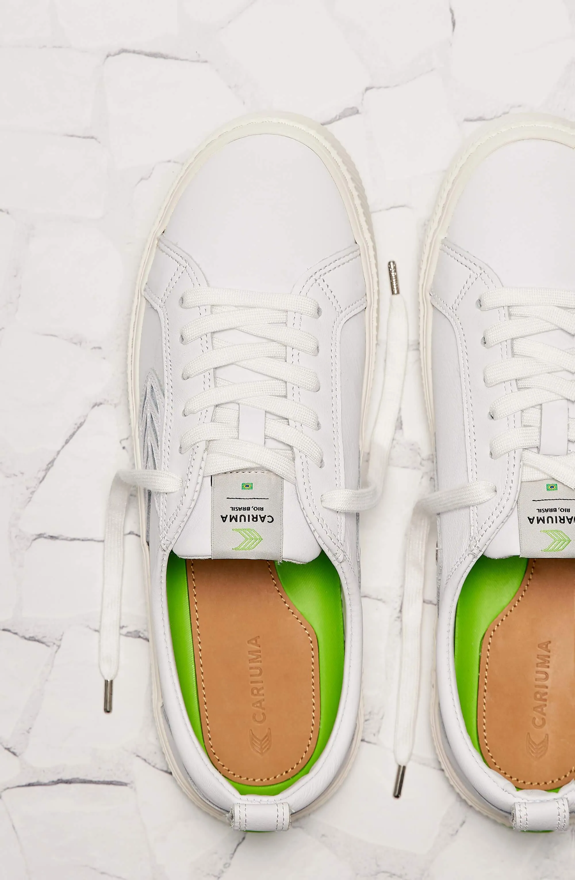 CATIBA Low Off White Leather Sneaker Women