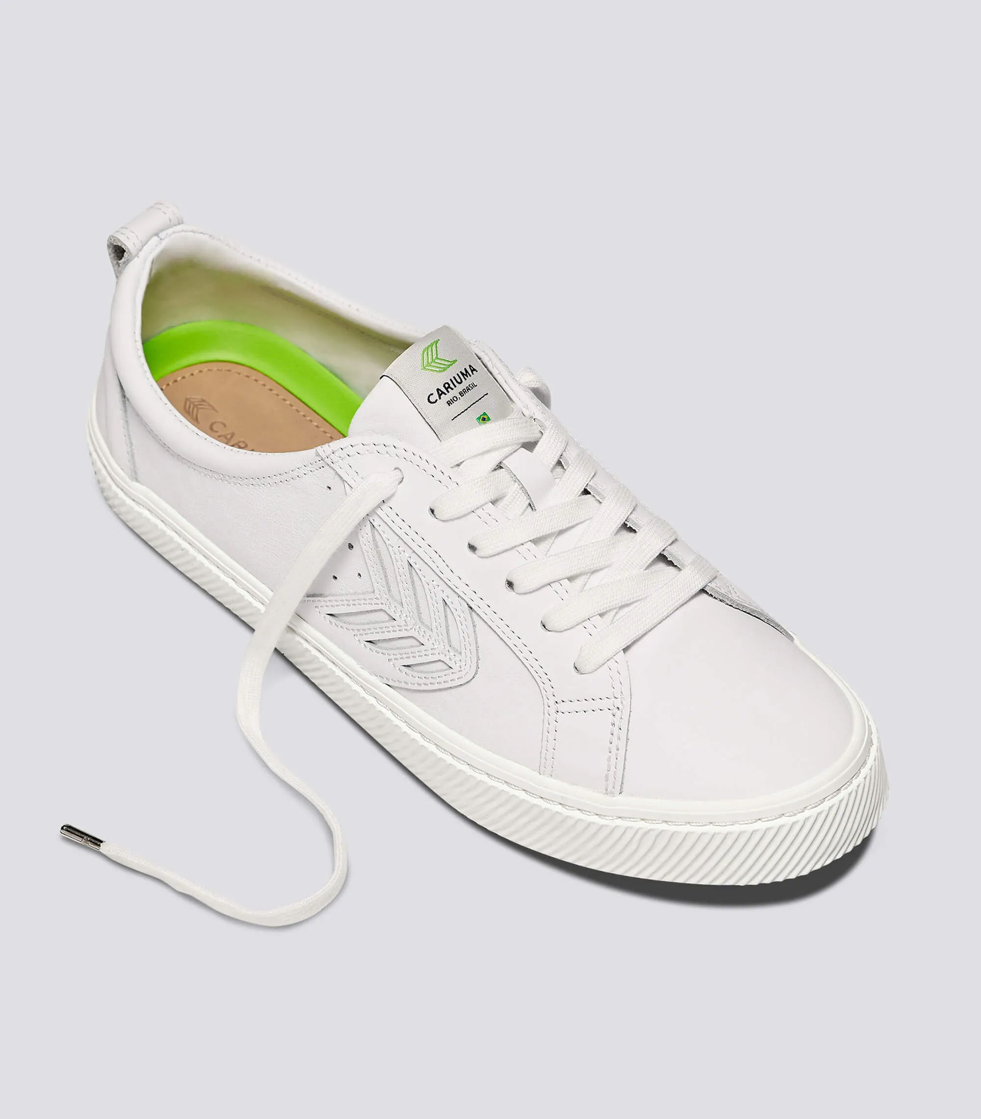 CATIBA Low Off White Leather Sneaker Women