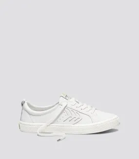 CATIBA Low Off White Leather Sneaker Women