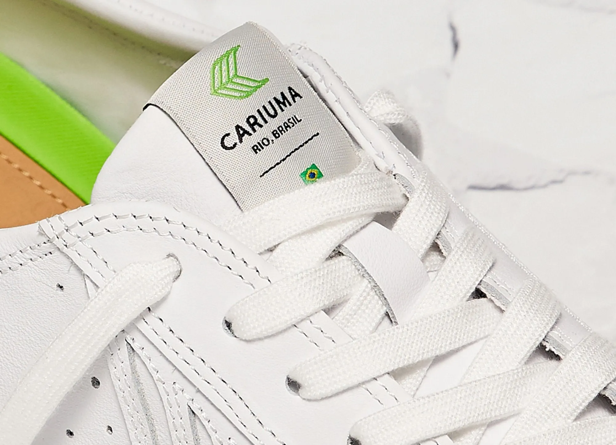 CATIBA Low Off White Leather Sneaker Women