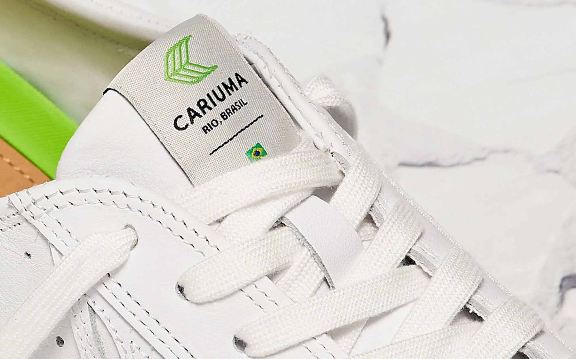 CATIBA Low Off White Leather Sneaker Women