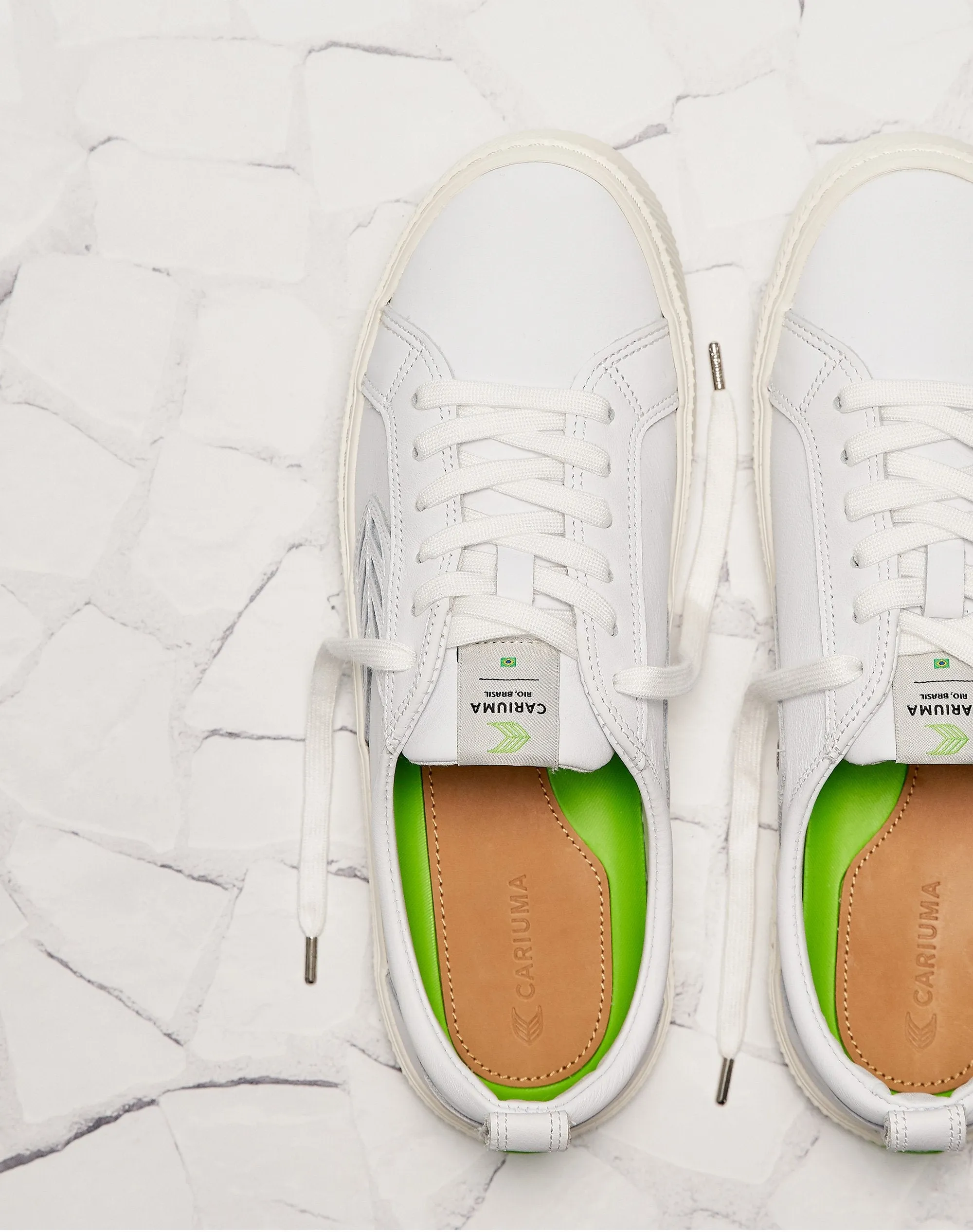 CATIBA Low Off White Leather Sneaker Women
