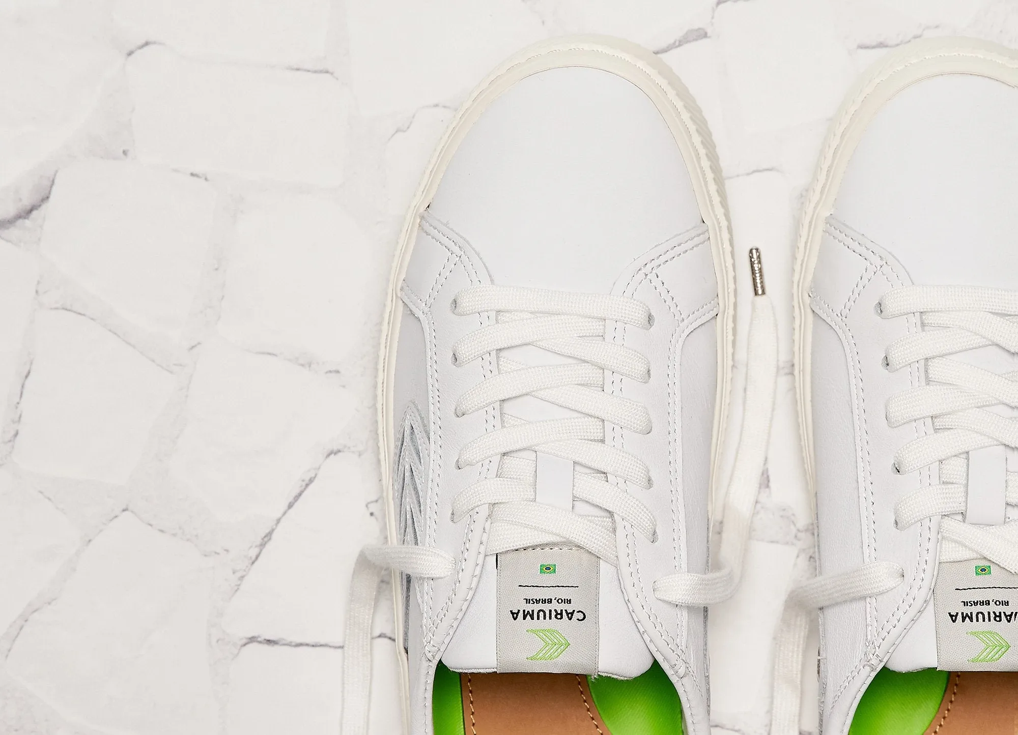 CATIBA Low Off White Leather Sneaker Women