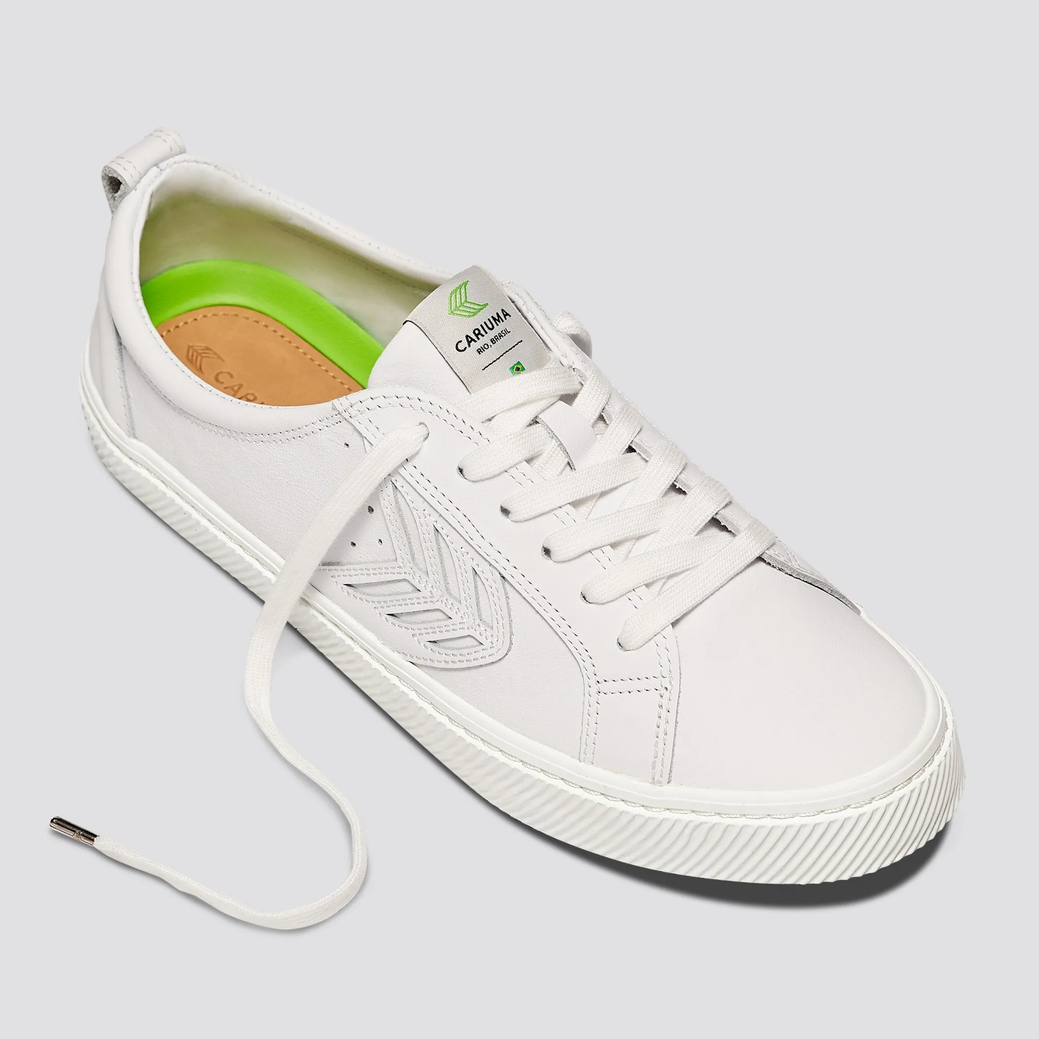 CATIBA Low Off White Leather Sneaker Women