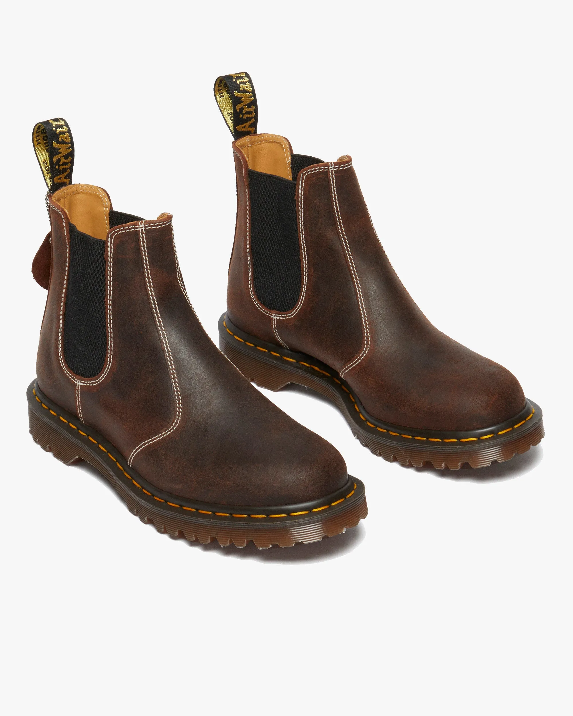 Dr Martens Made In England 2976 Chelsea Boots - Rustic Brown Wax Commander
