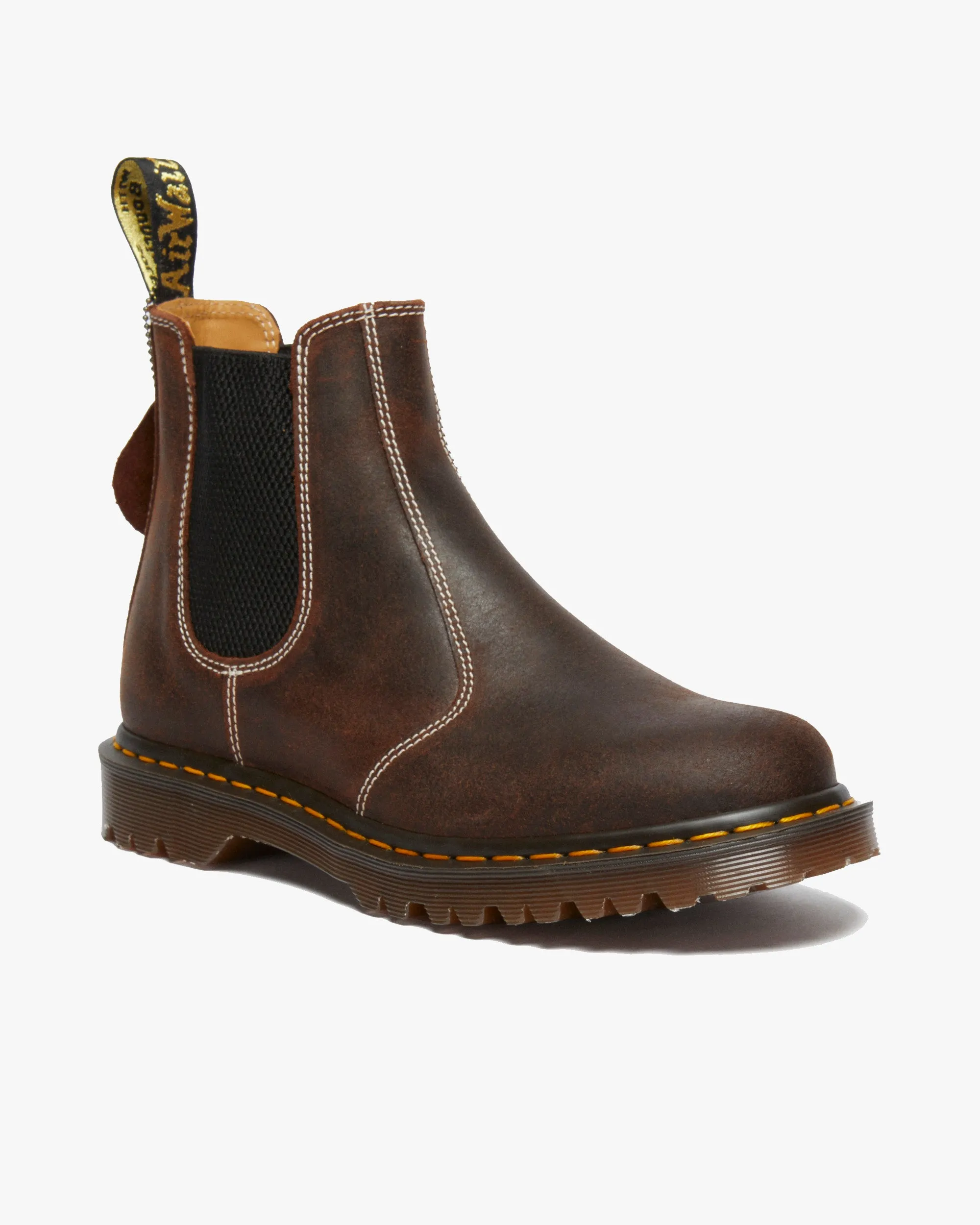 Dr Martens Made In England 2976 Chelsea Boots - Rustic Brown Wax Commander