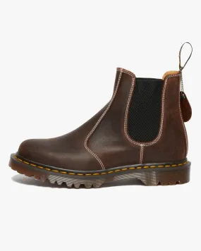 Dr Martens Made In England 2976 Chelsea Boots - Rustic Brown Wax Commander