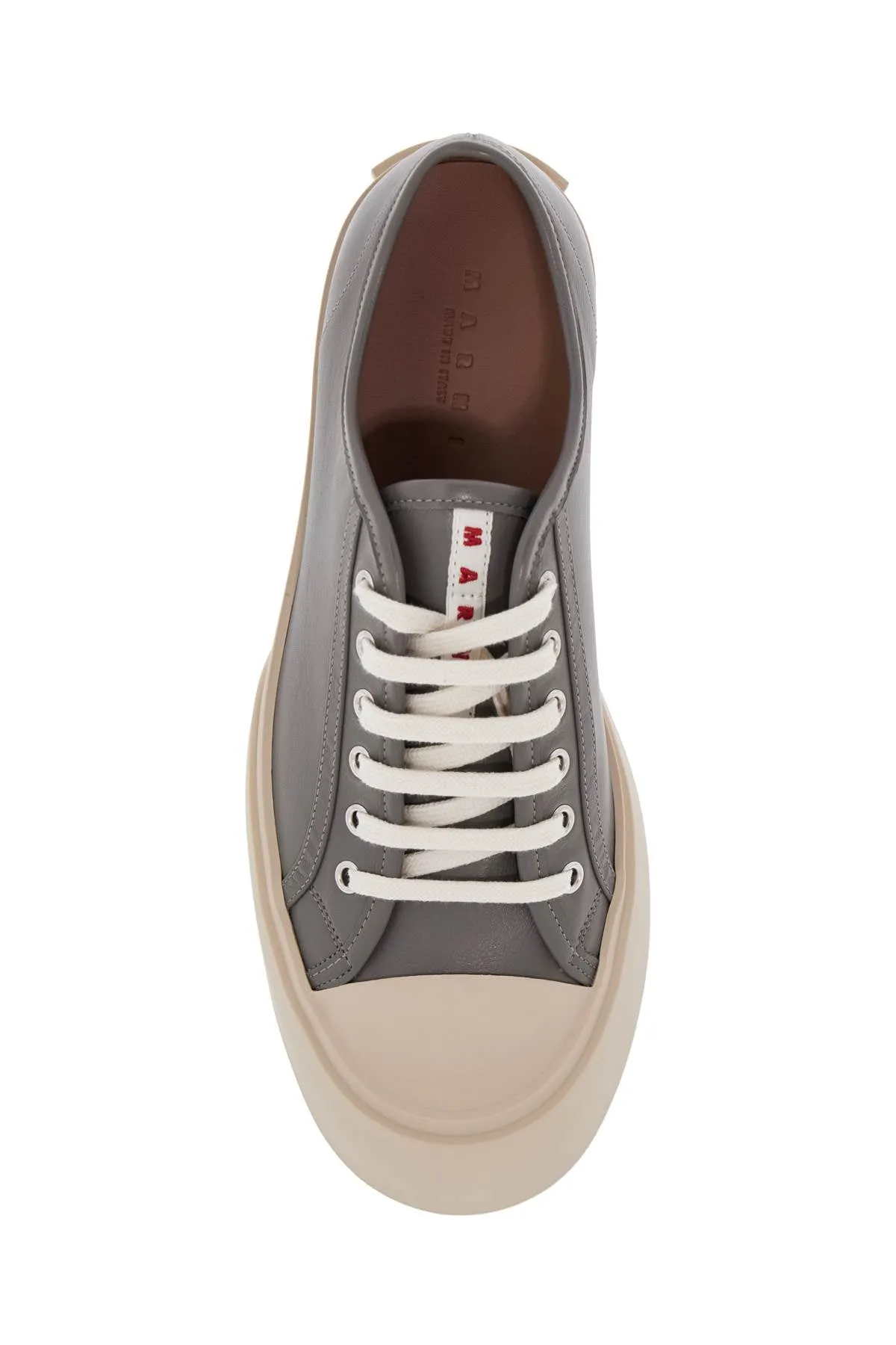 elegant gray calfskin men's sneakers SNZU002002P7226 NEUTRAL GREY