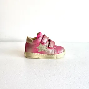 Falcotto baby Girl's Metallic Fucshia Sasha Trainers