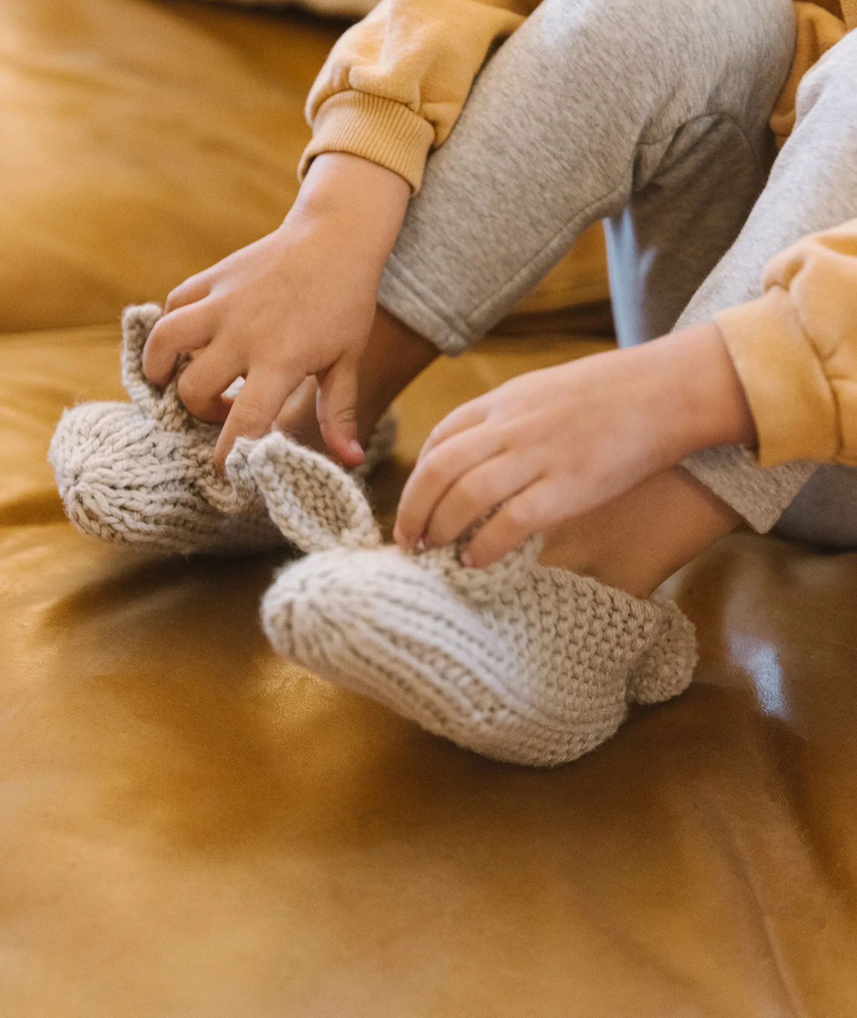 Family Bunny Slippers Using Big Bad Wool Weepaca