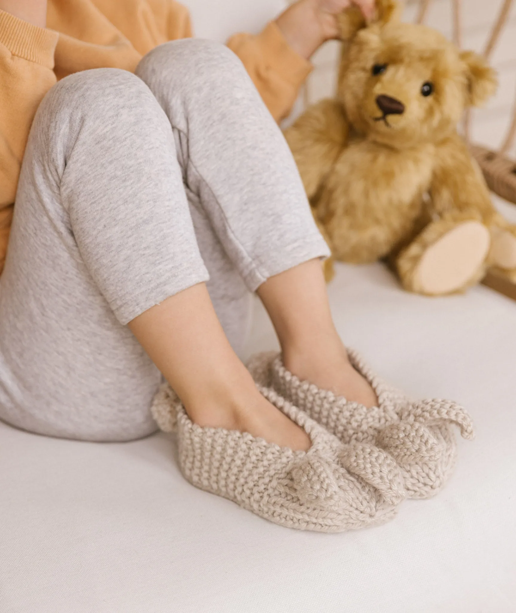 Family Bunny Slippers Using Big Bad Wool Weepaca