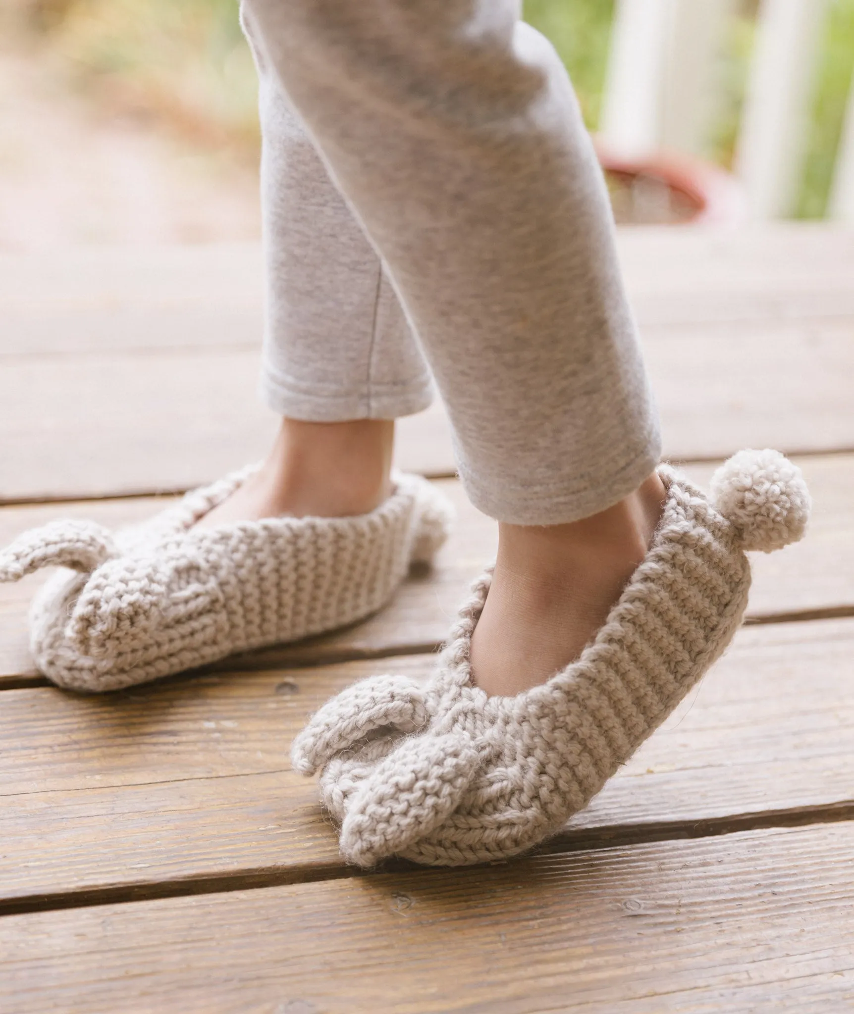 Family Bunny Slippers Using Big Bad Wool Weepaca