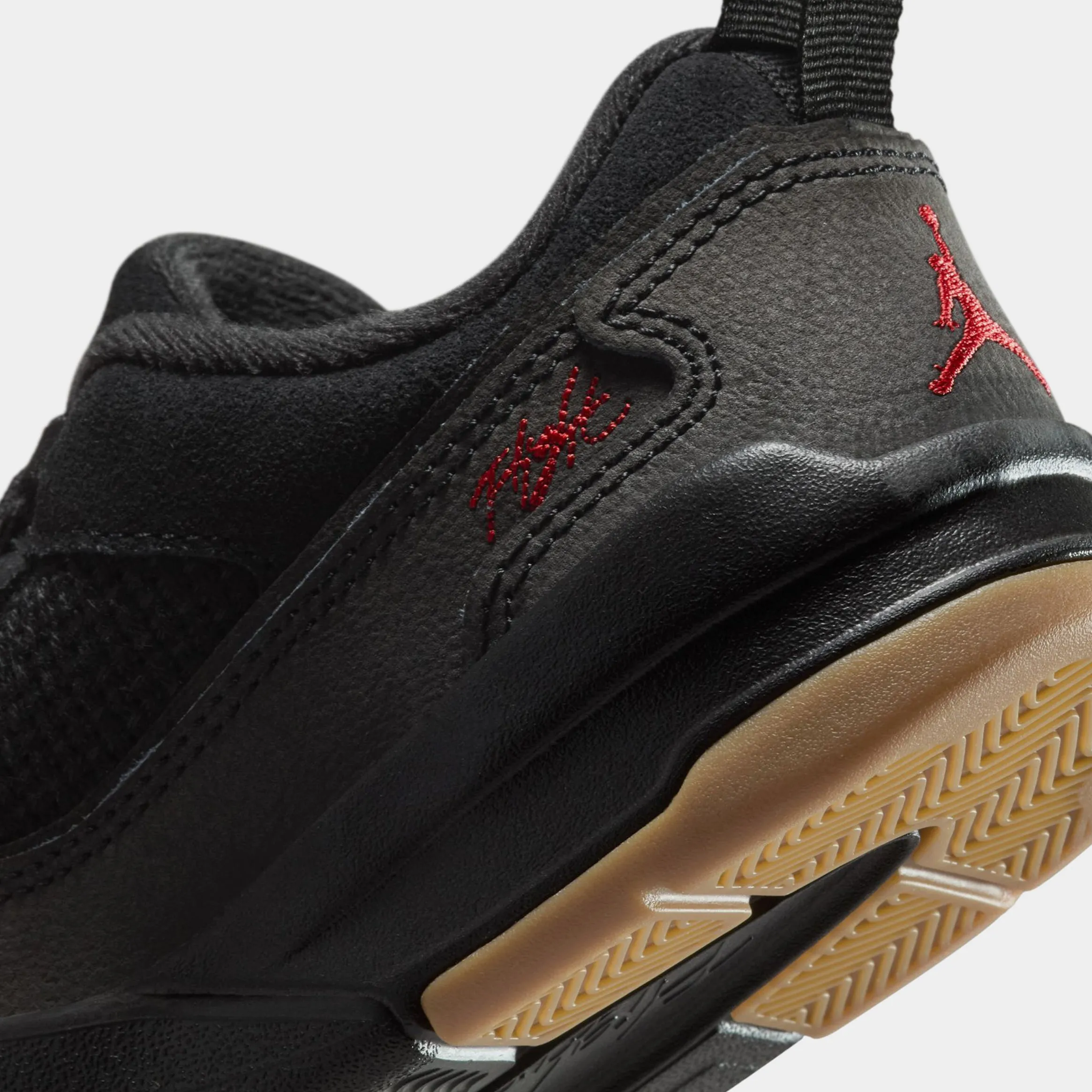 Flight Court Preschool Lifestyle Shoes (Black/Varsity Gum/ Medium Brown)
