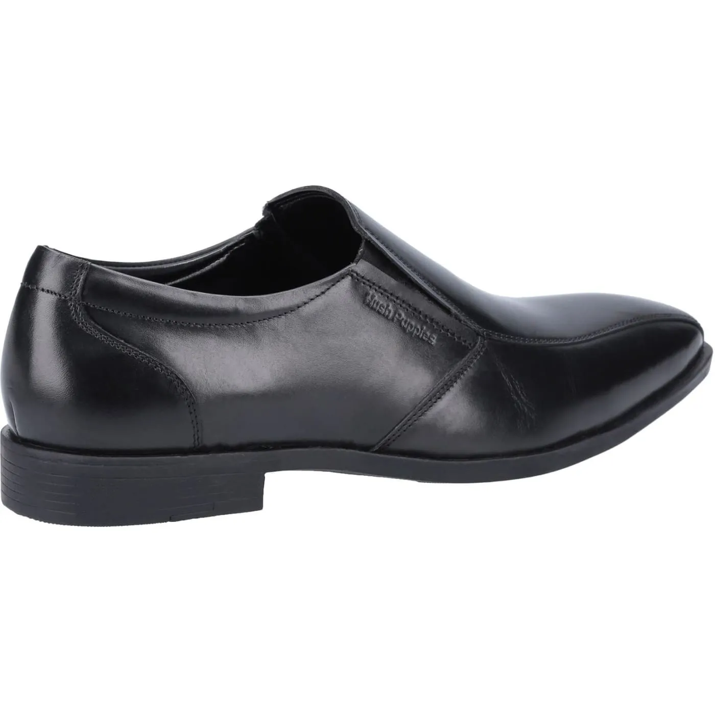Hush Puppies Ellis Black Mens Full Grain Leather Shoes