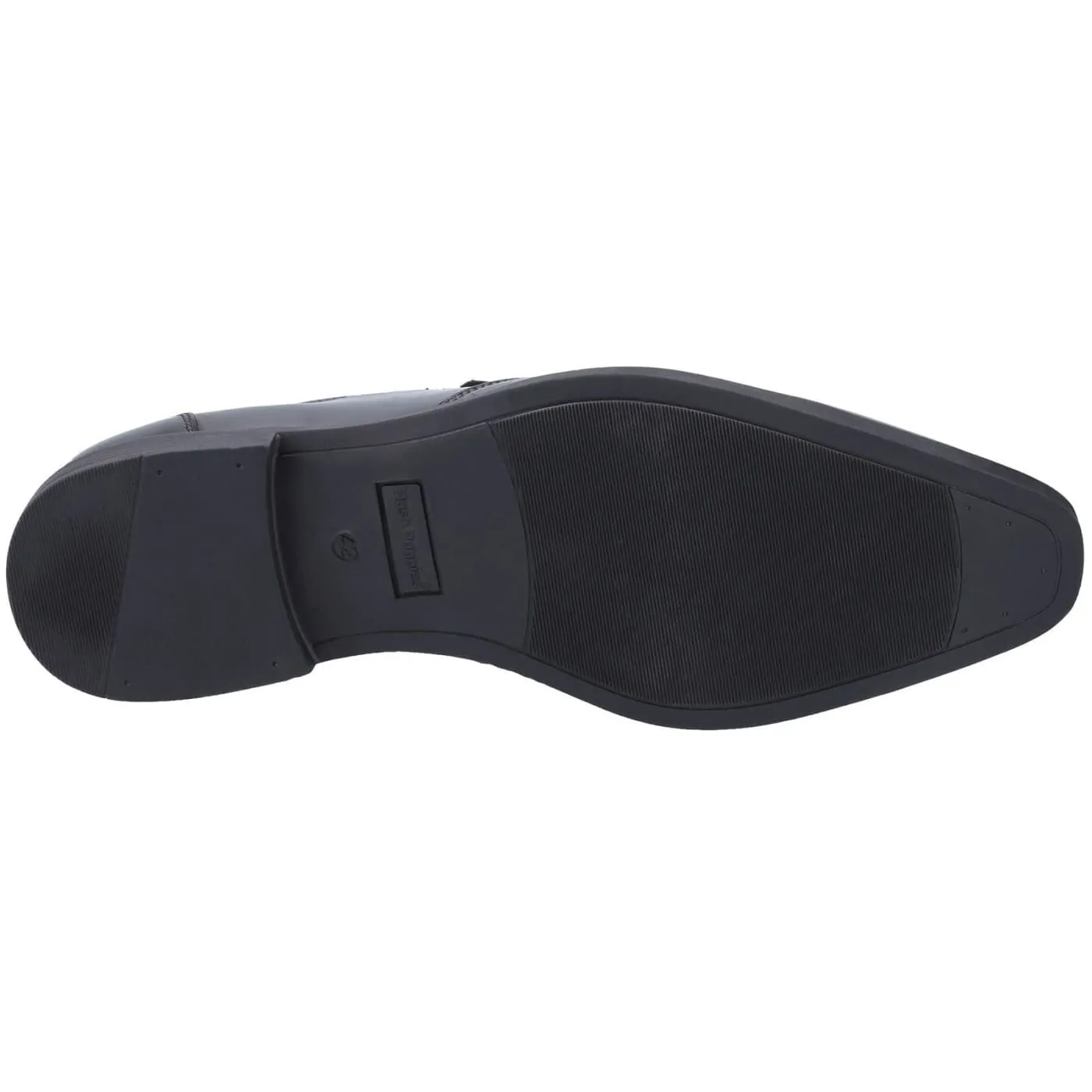 Hush Puppies Ellis Black Mens Full Grain Leather Shoes