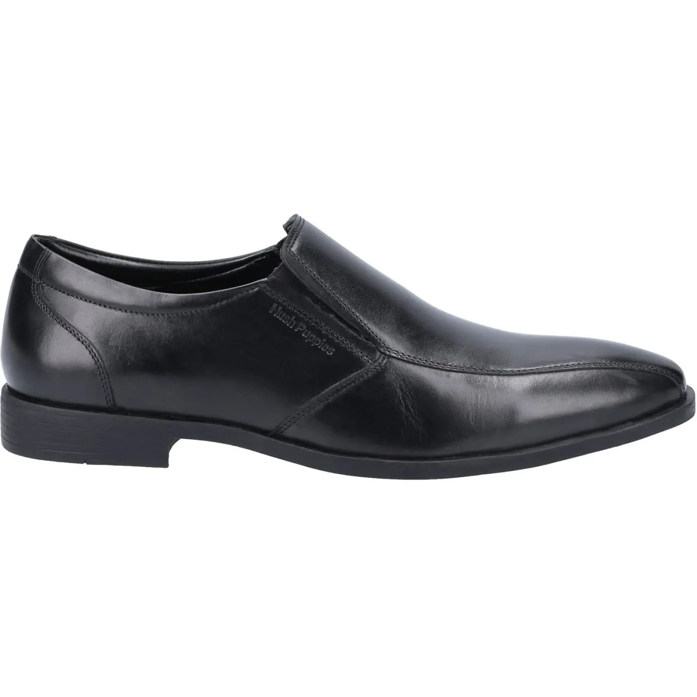 Hush Puppies Ellis Black Mens Full Grain Leather Shoes