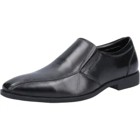 Hush Puppies Ellis Black Mens Full Grain Leather Shoes