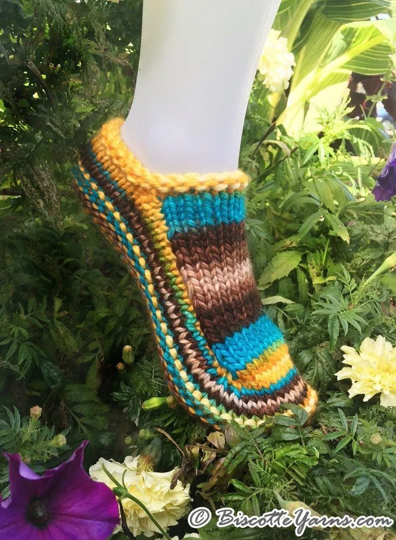 Knitting pattern | New Biscotte's Slippers