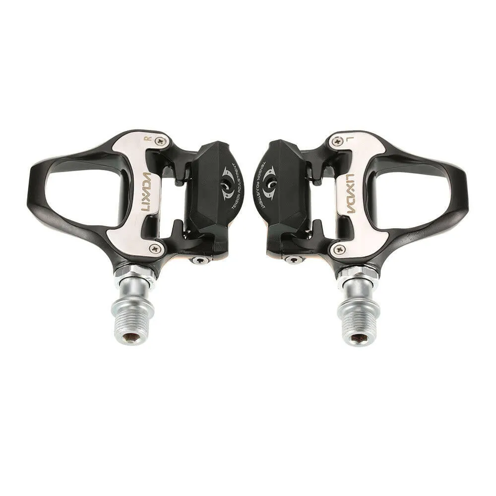 Lixada Road Bike Pedals SPD-SL Single-sided Clipless Bicycle 6 Degree Float Pedals Biking Cycling Pedal Clip-in Pedals