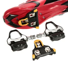 Lixada Road Bike Pedals SPD-SL Single-sided Clipless Bicycle 6 Degree Float Pedals Biking Cycling Pedal Clip-in Pedals