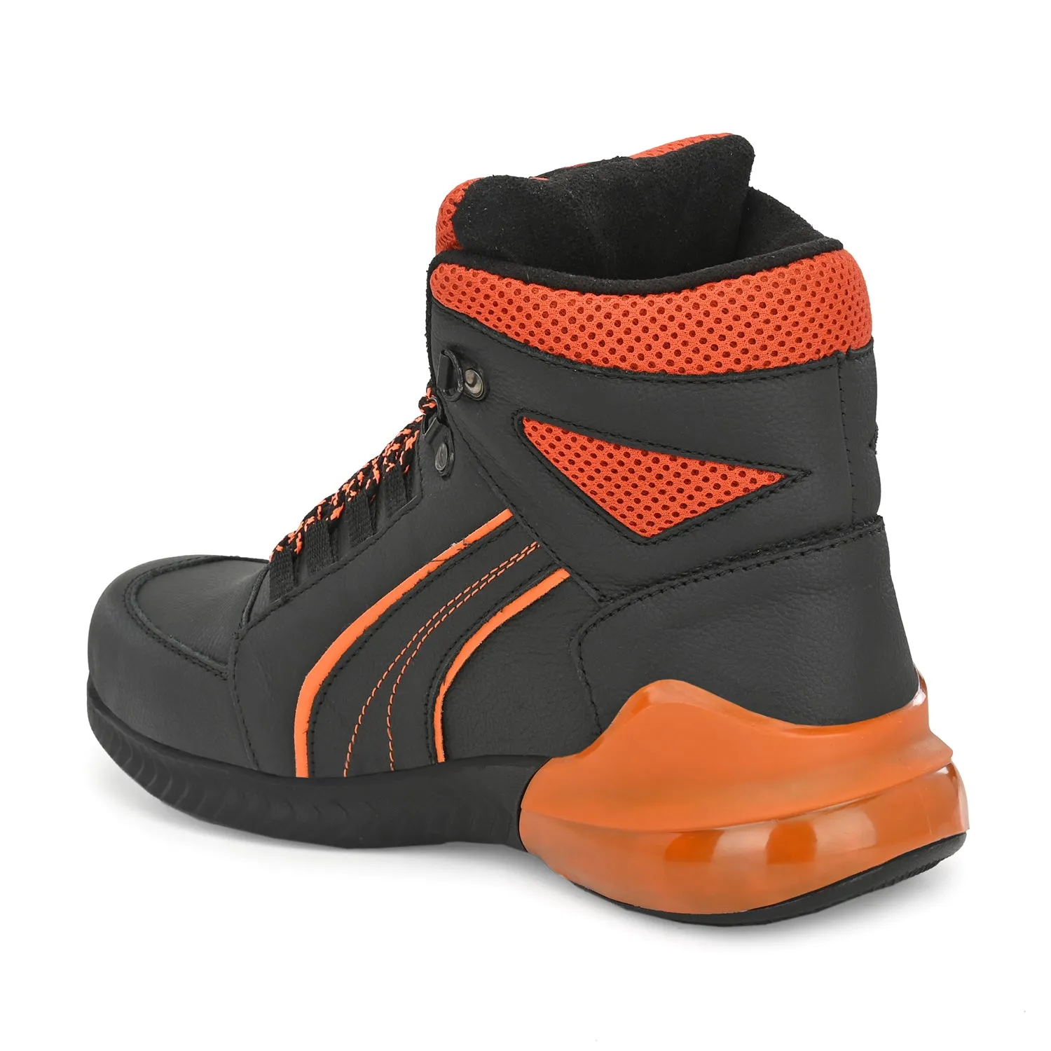 Monster Steel Toe Genuine Leather High Top Safety Boots