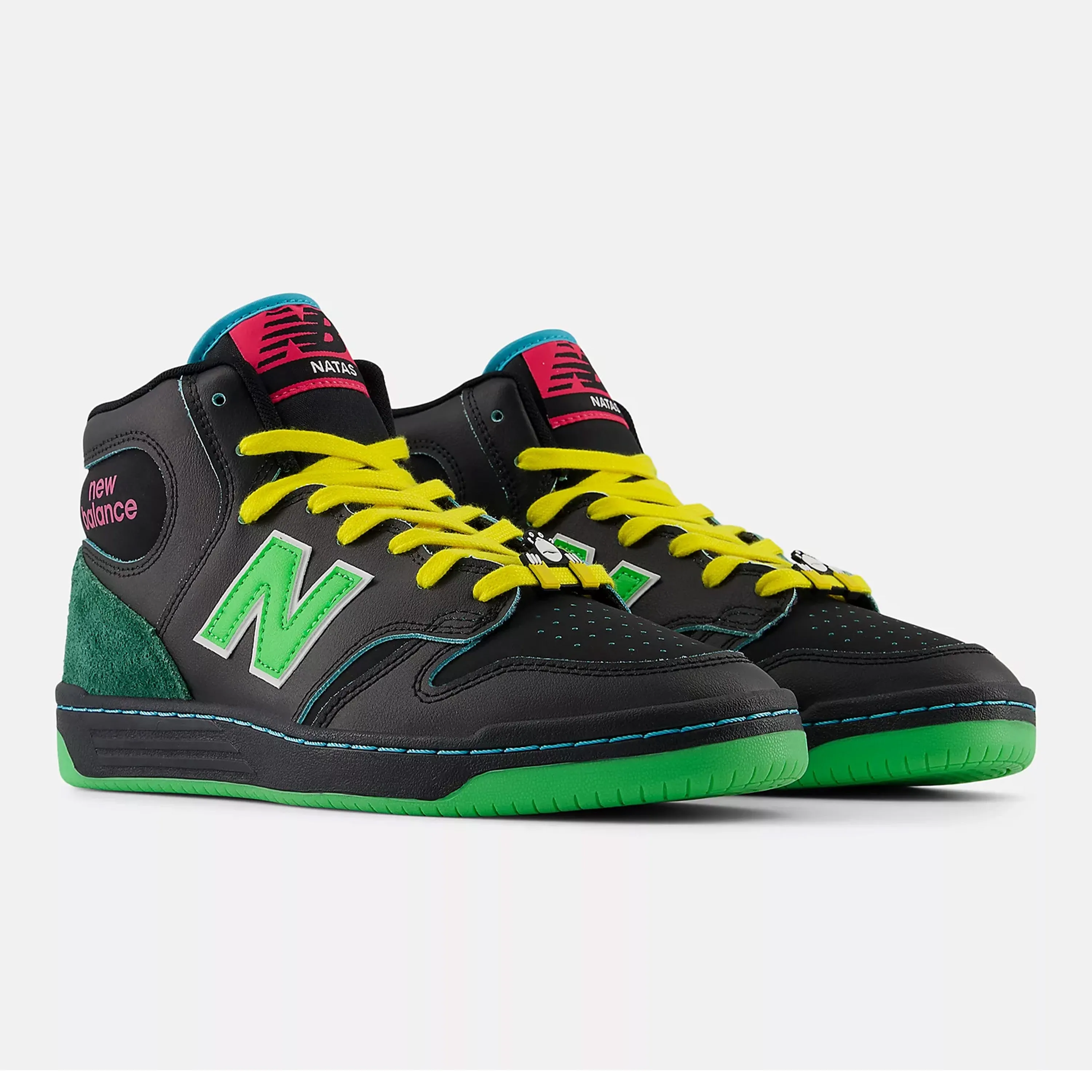 NB NUMERIC X NATAS KAUPAS 480 HIGH BLACK / LIME GREEN