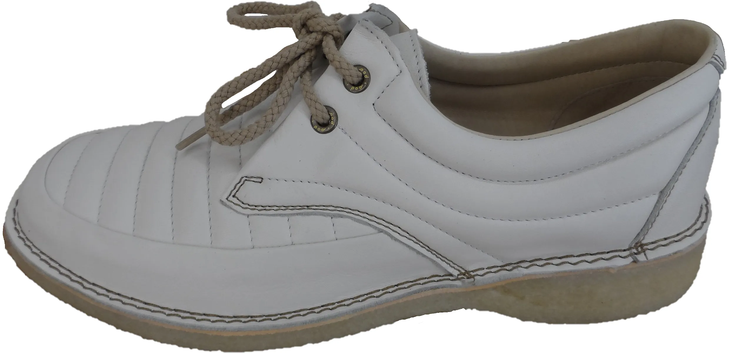Pod Original White Jagger Retro Mod Leather Shoes