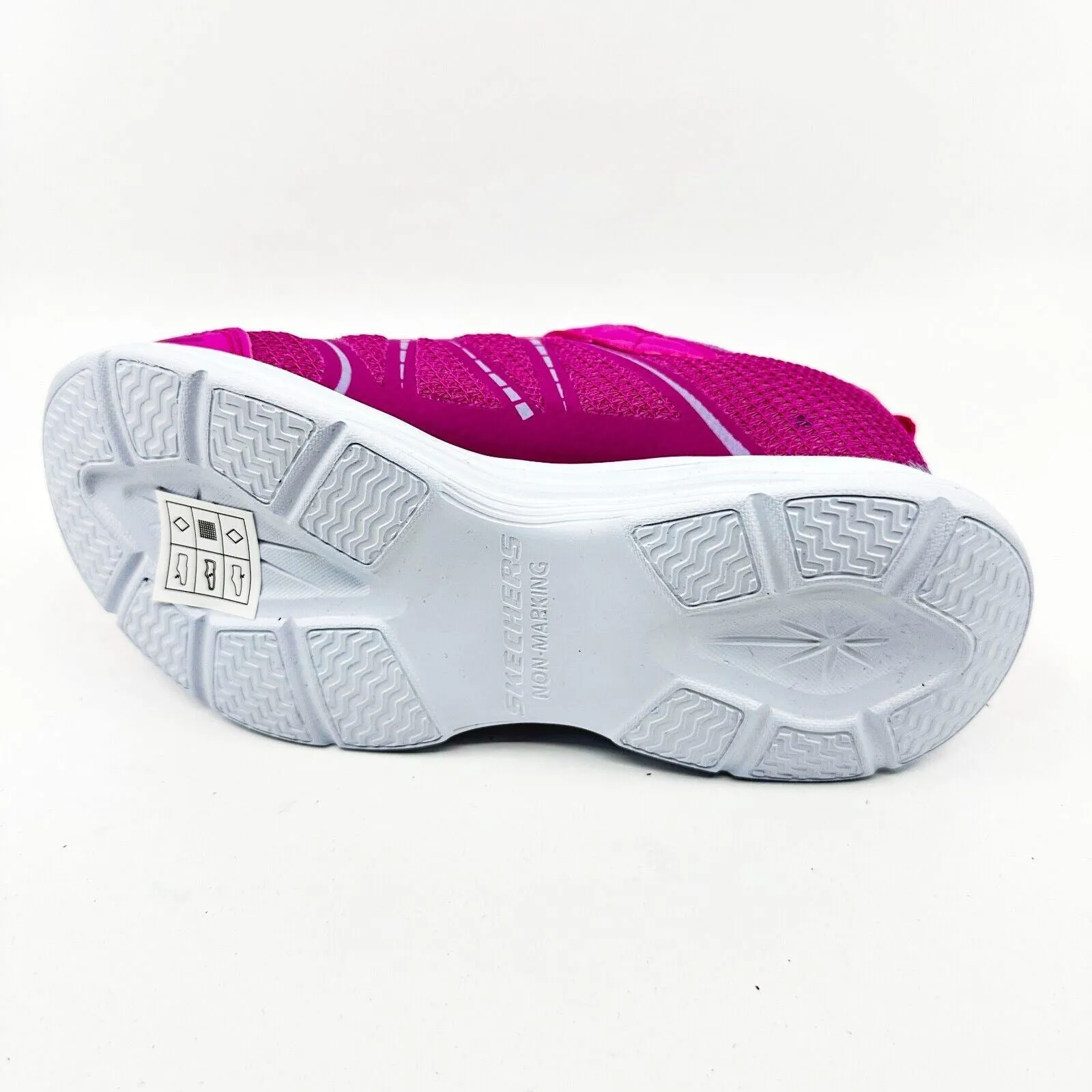 Skechers S Lights Glimmer Kicks Shimmy Brights Hot Pink Kids Girls Size 12.5