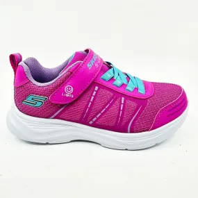 Skechers S Lights Glimmer Kicks Shimmy Brights Hot Pink Kids Girls Size 12.5