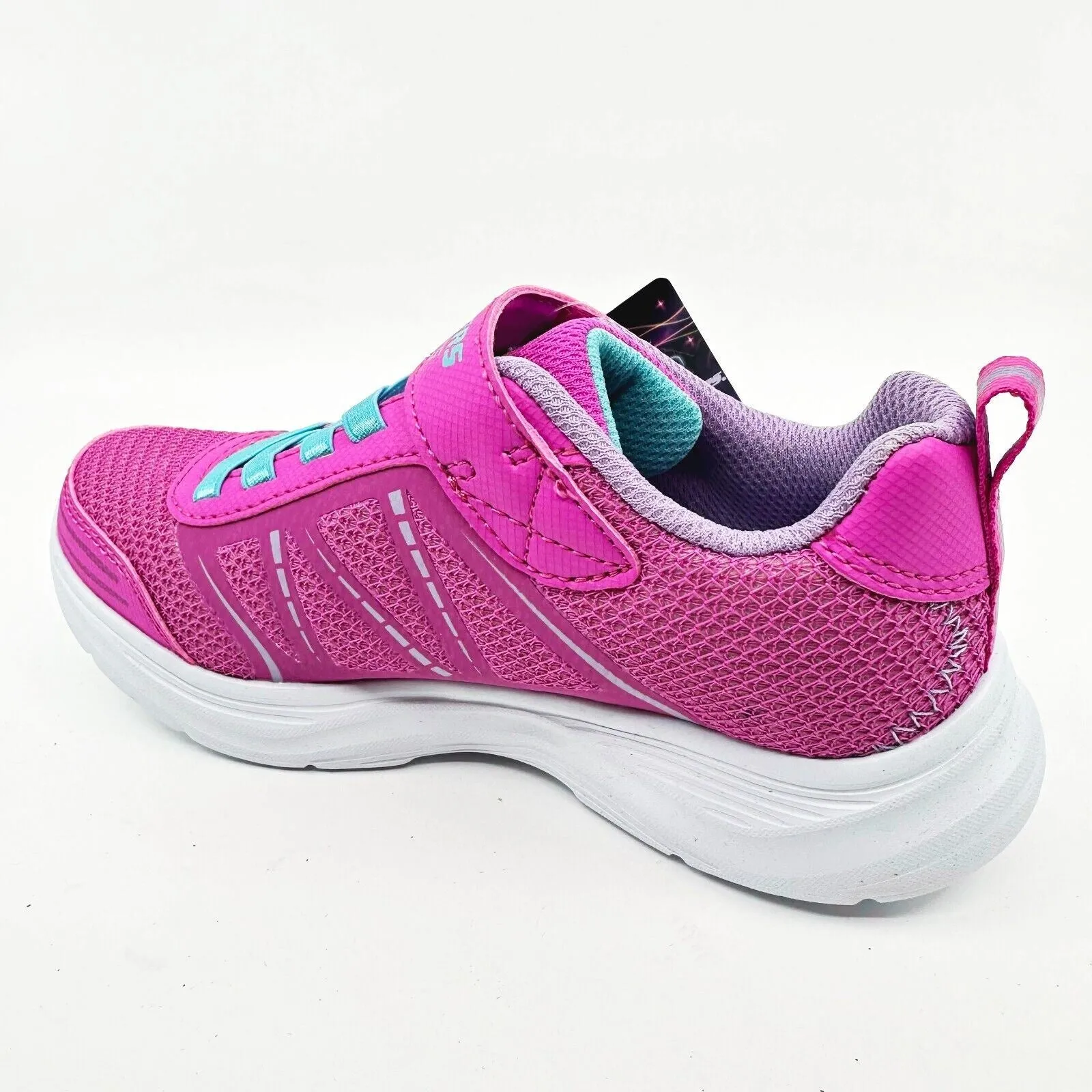 Skechers S Lights Glimmer Kicks Shimmy Brights Hot Pink Kids Girls Size 12.5