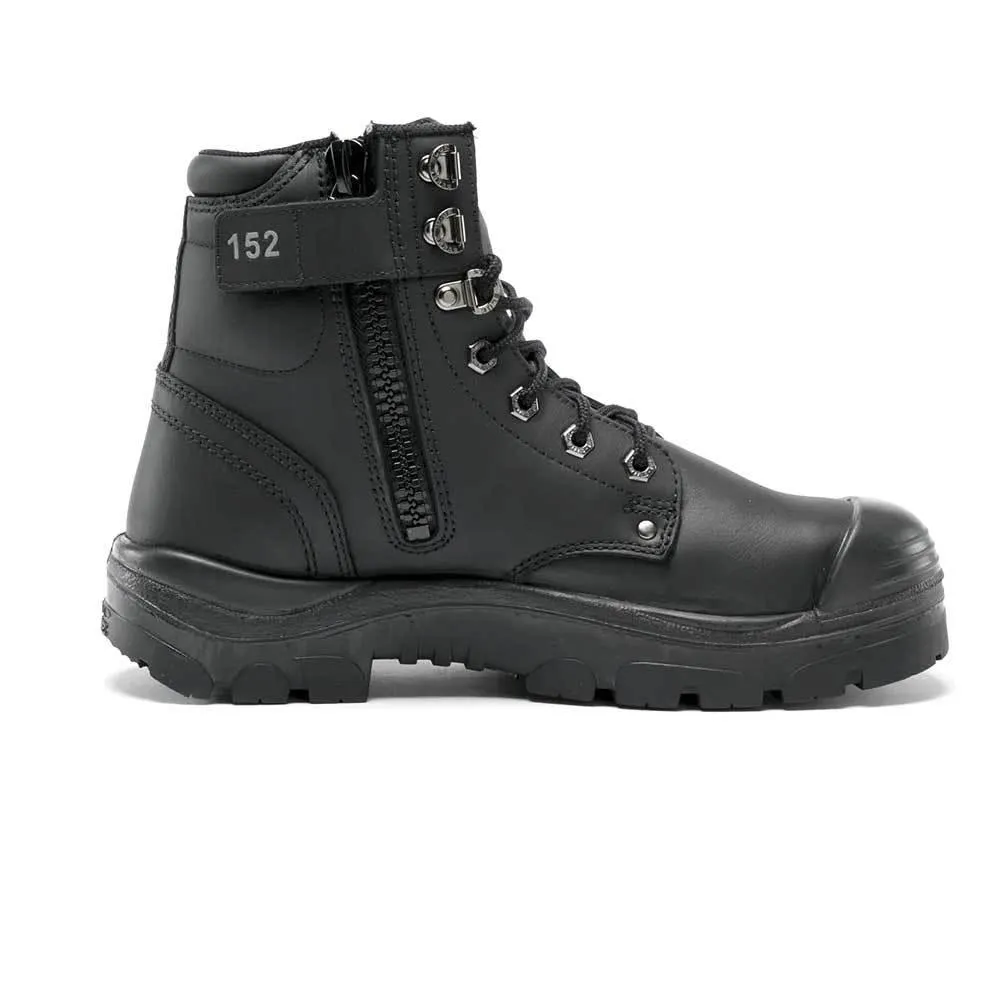 Steel Blue Argyle Zip Bump Cap Work Boots 332152 - Black