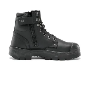 Steel Blue Argyle Zip Bump Cap Work Boots 332152 - Black