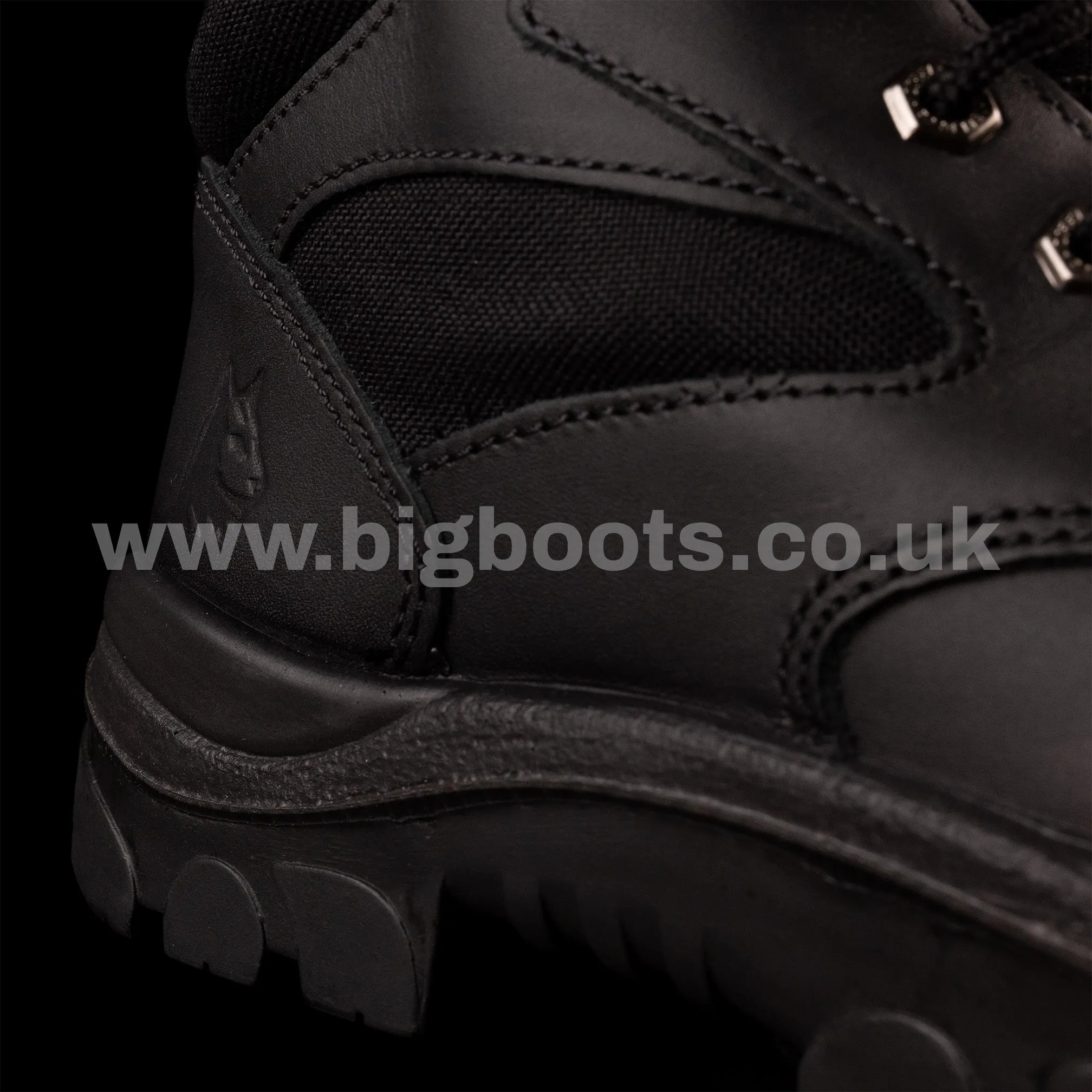 Steel Blue Mens Work Boots Parkes Zip Scuff S3 - Black