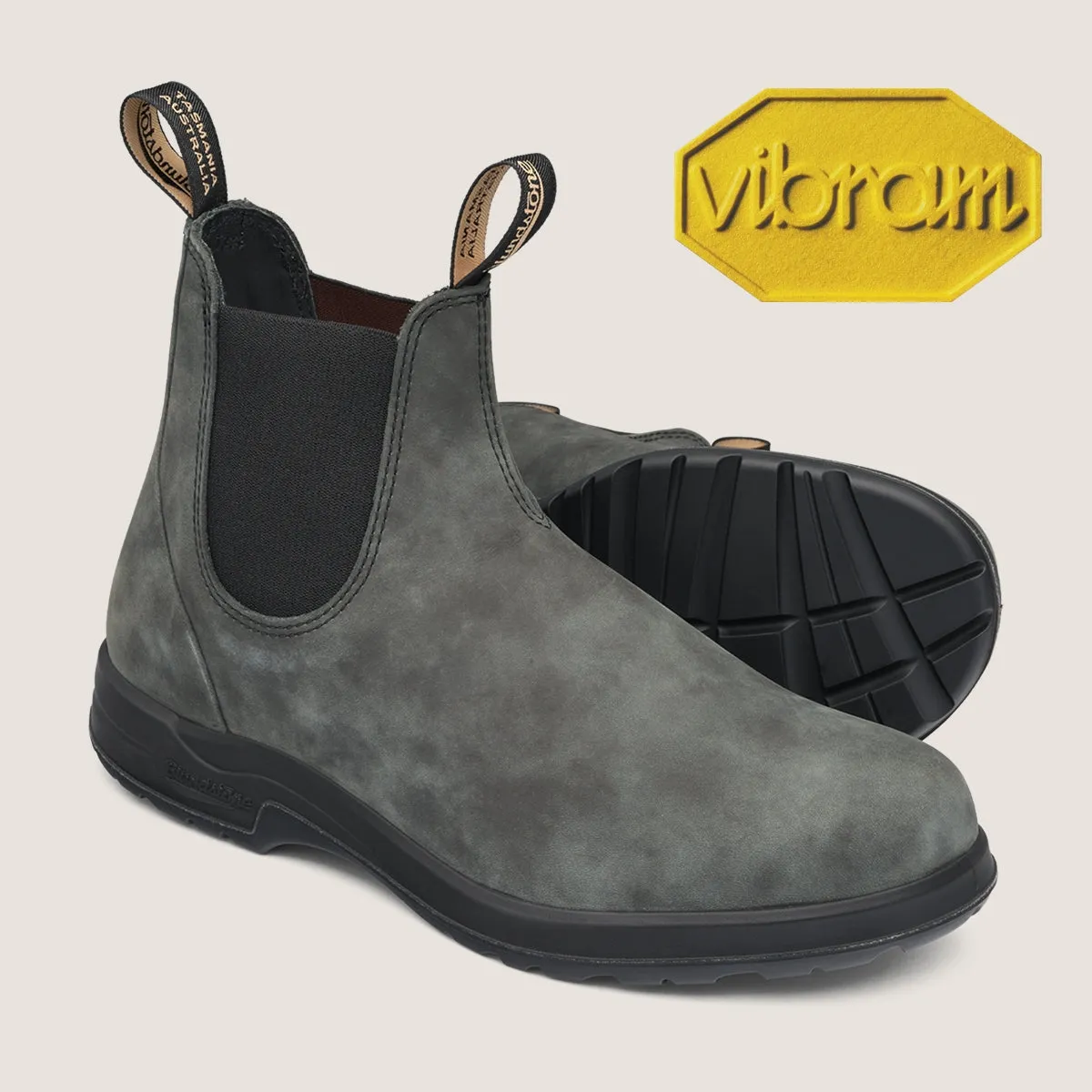 Style 2055 Men's All Terrain Elastic Sided Chelsea Boot Rustic Black