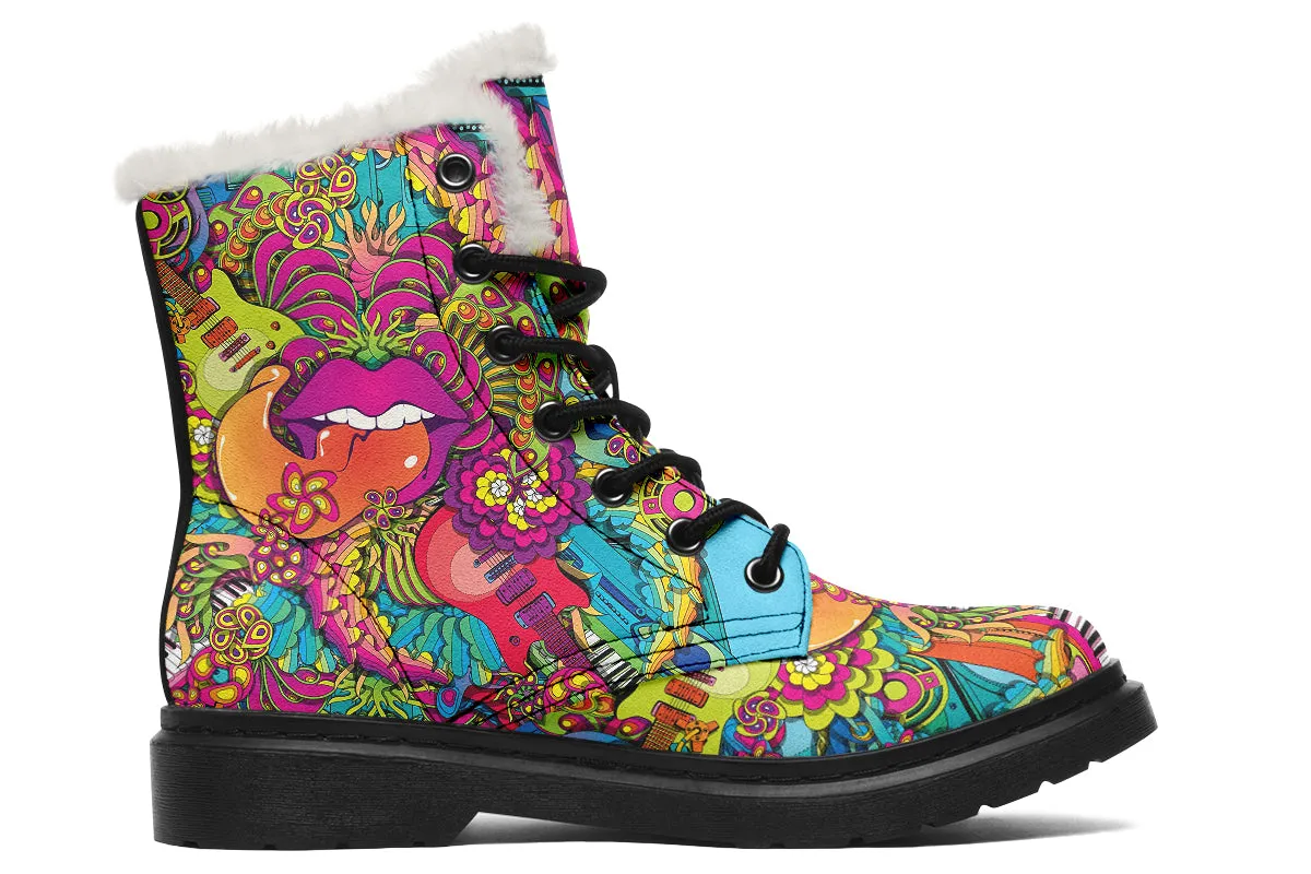 Summer Of Love Faux Fur Boots