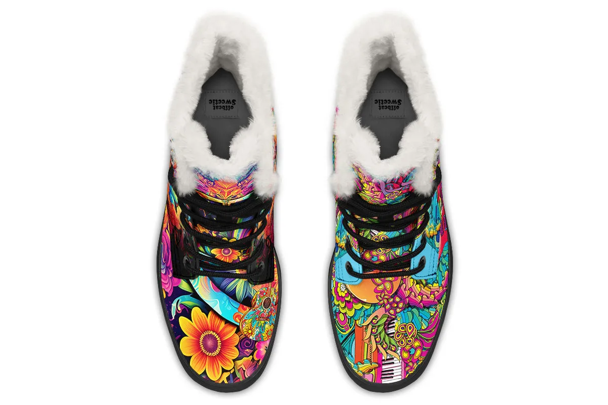 Summer Of Love Faux Fur Boots