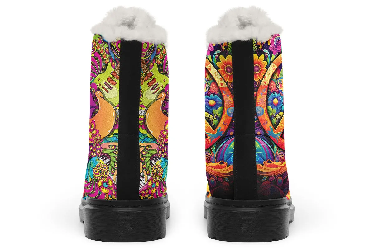 Summer Of Love Faux Fur Boots