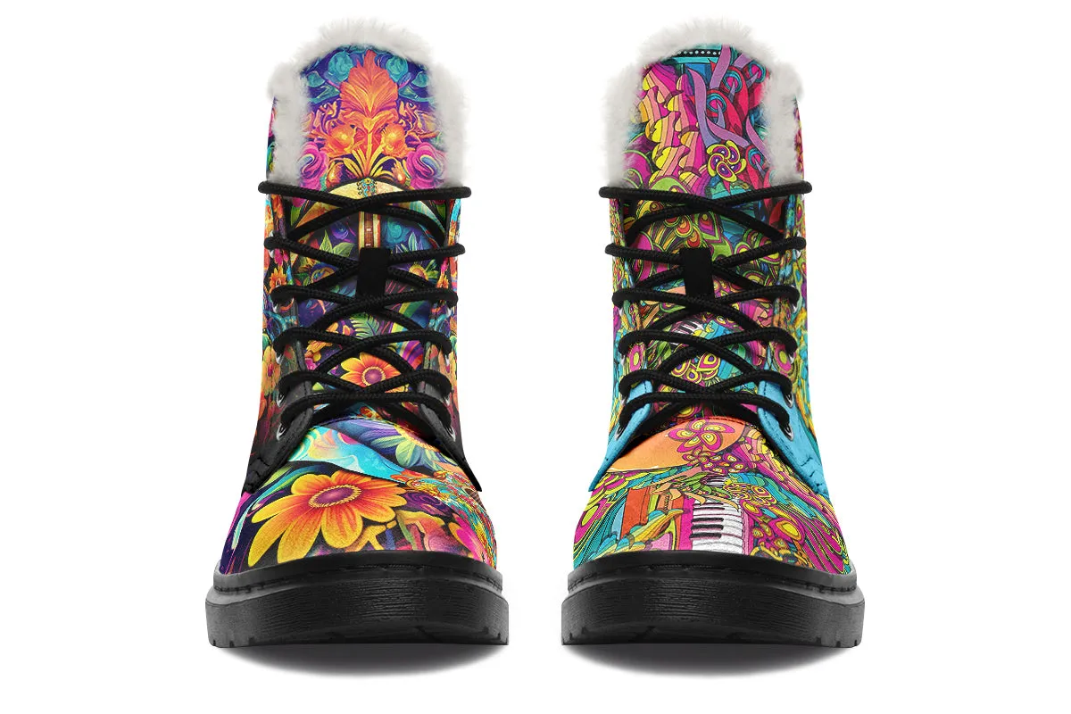 Summer Of Love Faux Fur Boots