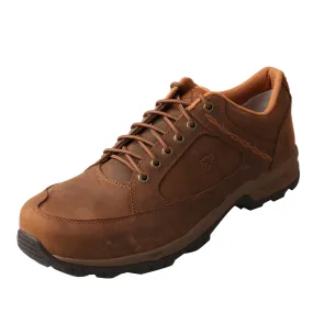 'Twisted X' Men's Oxford Steel Toe - Distressed Saddle