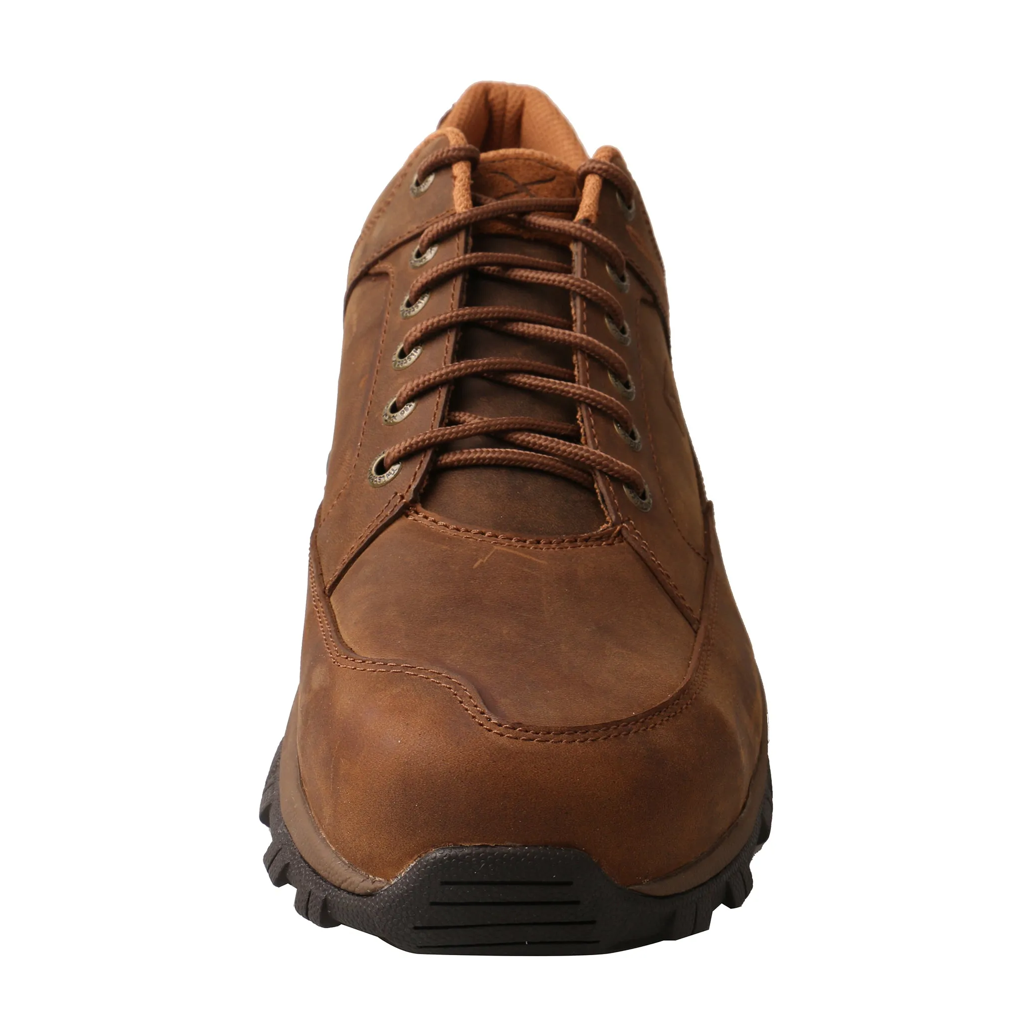 'Twisted X' Men's Oxford Steel Toe - Distressed Saddle