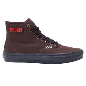 VANS X HOCKEY SKATE AUTHENTIC HIGH BROWN SNAKE SKIN