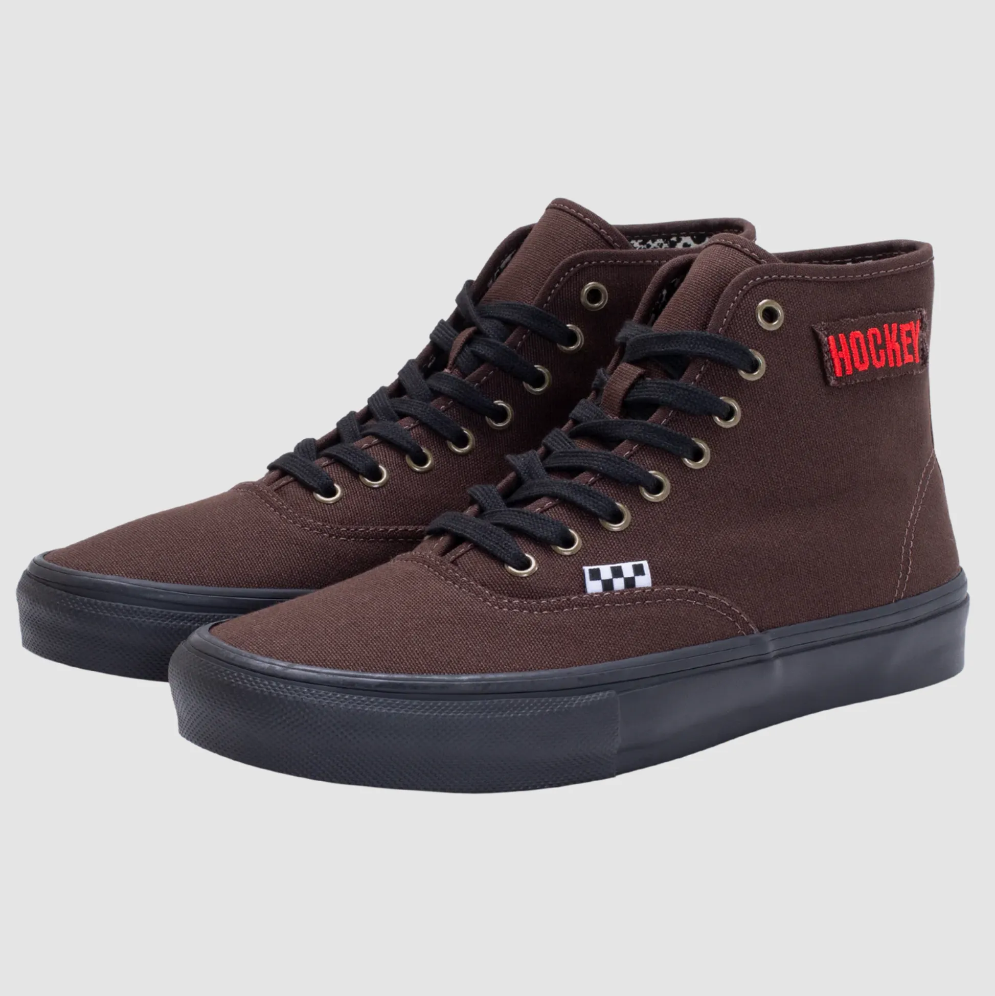 VANS X HOCKEY SKATE AUTHENTIC HIGH BROWN SNAKE SKIN