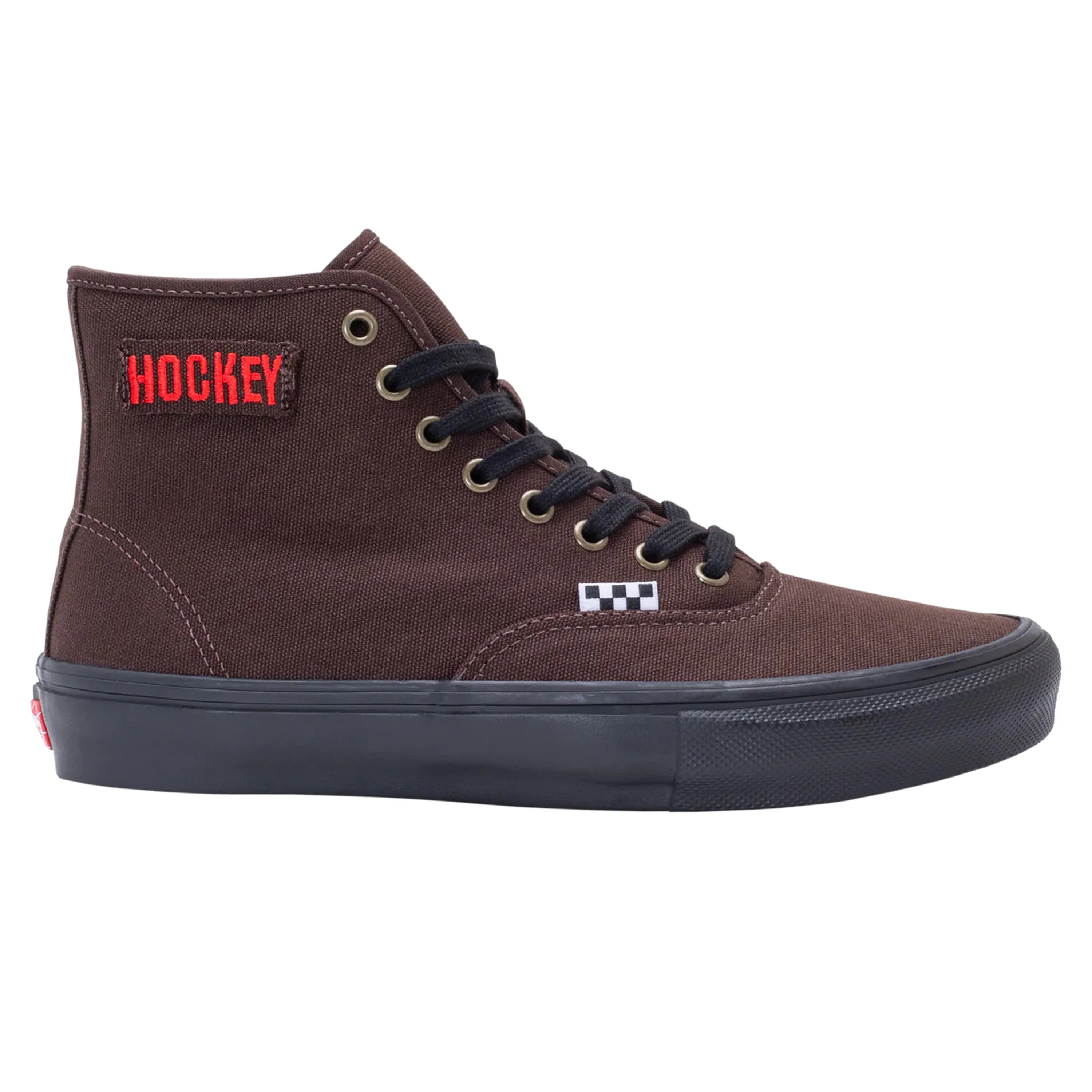 VANS X HOCKEY SKATE AUTHENTIC HIGH BROWN SNAKE SKIN
