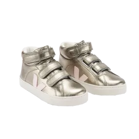 Veja Esplar Mid Velcro Leather Shoes - Bronze Petale