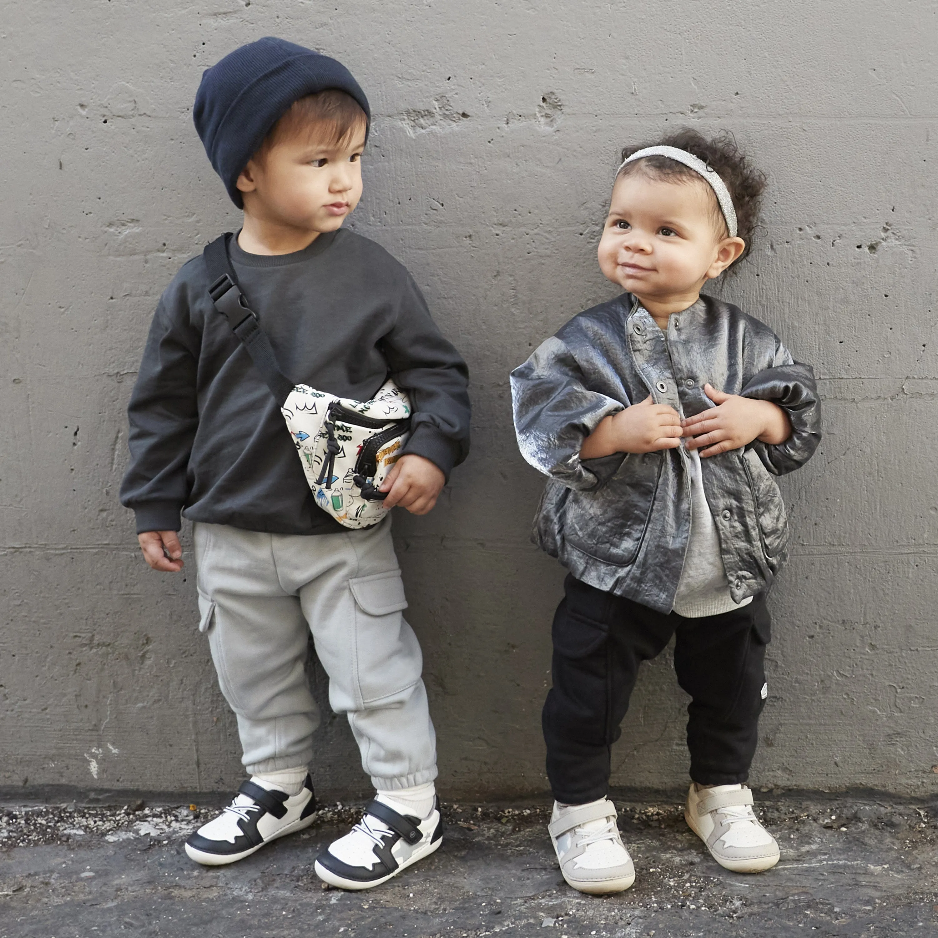 Waverly Sneaker - Little Kid Black/White